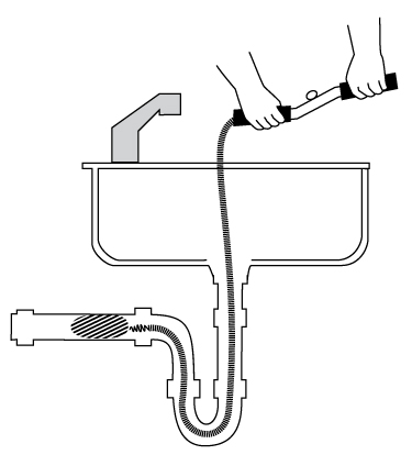 Plumbshop Drain Auger, 3/8-in x 25-ft