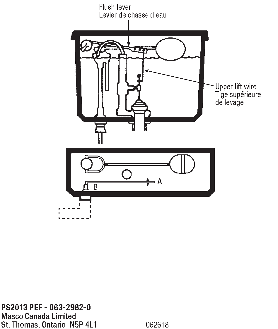 Deluxe Toilet Tank Lever 8" Chrome