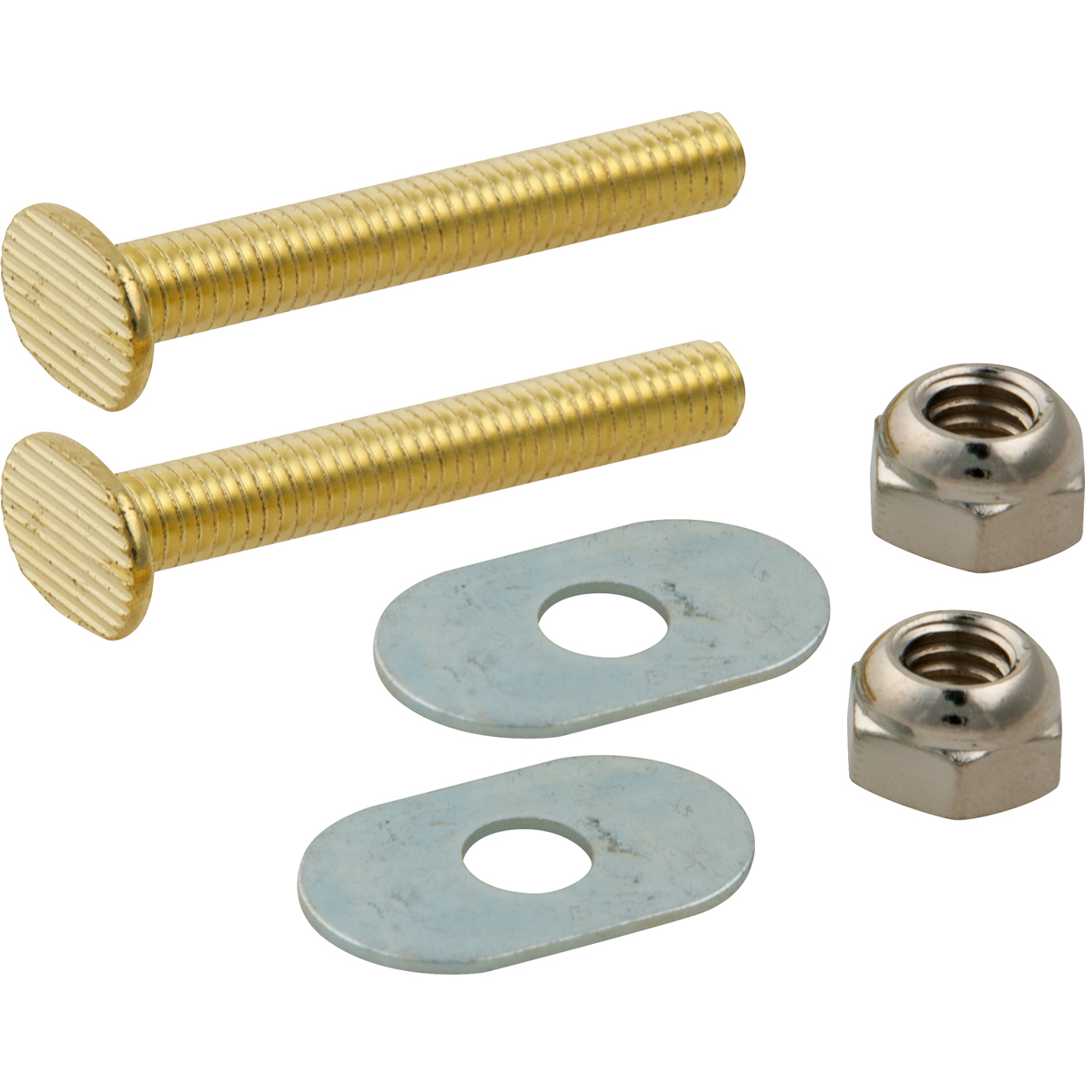 Toilet Mounting Bolt Set - 5/16" x 2-1/4" - Plated Steel ...