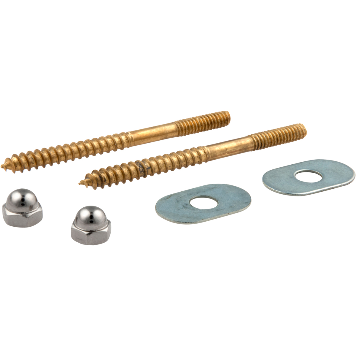 Toilet Mounting Screw Set 1/4" x 31/2"