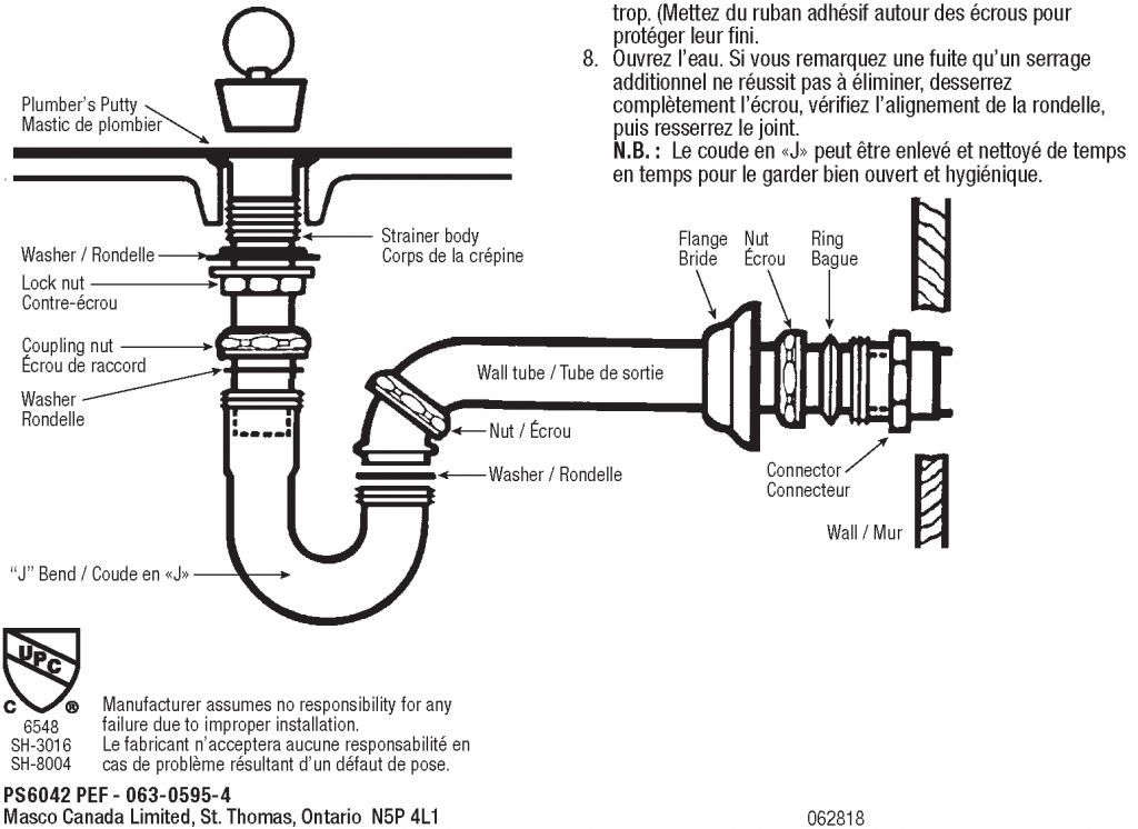 Sink Drainage Kit - 1-1/4" - PlumbShop®