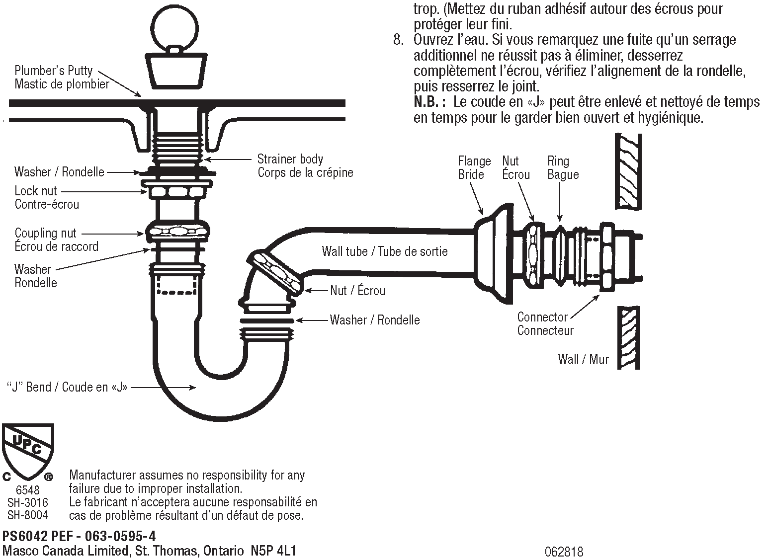 Sink Drainage Kit - 1-1/4" - PlumbShop®