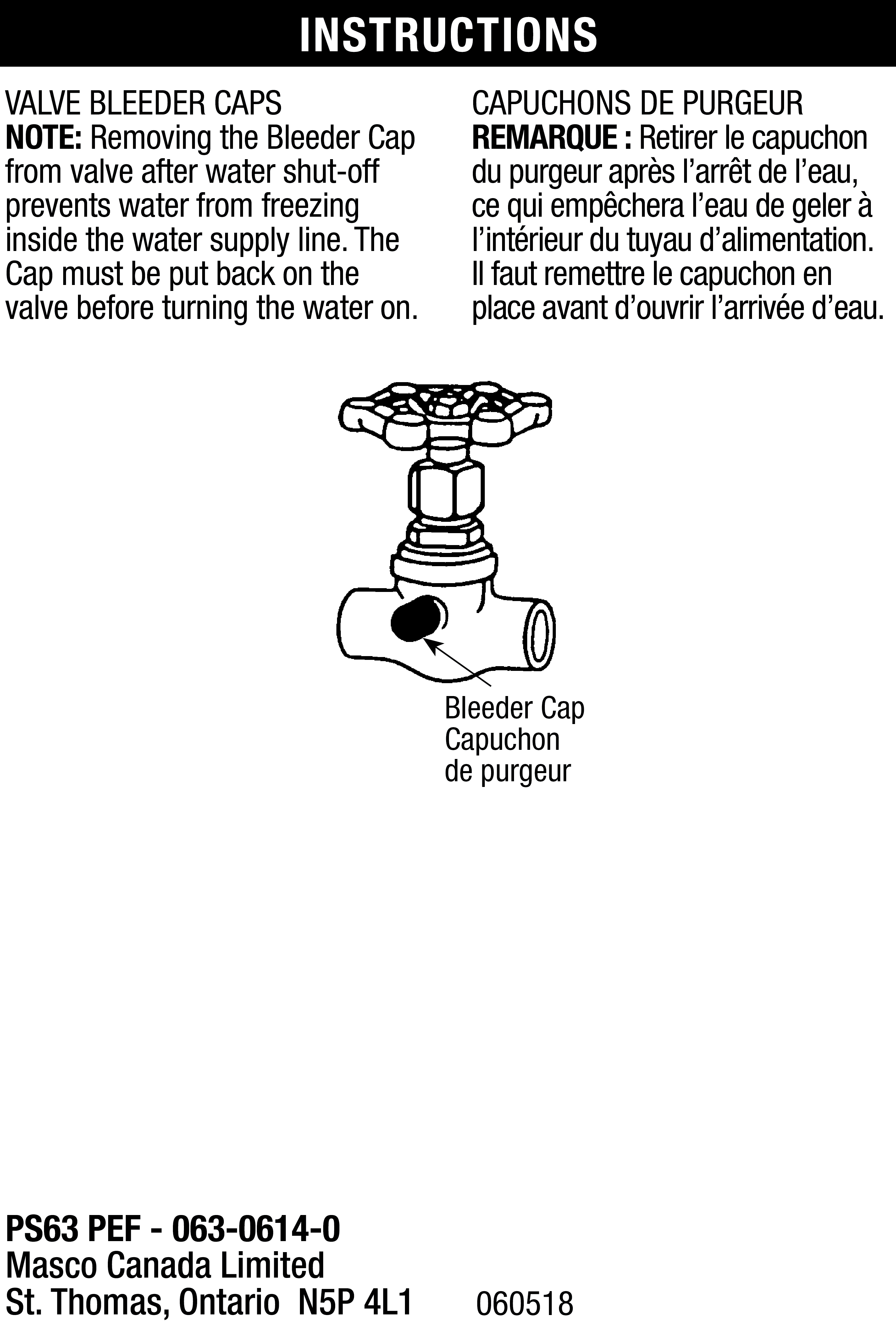 Valve Bleeder Cap Small