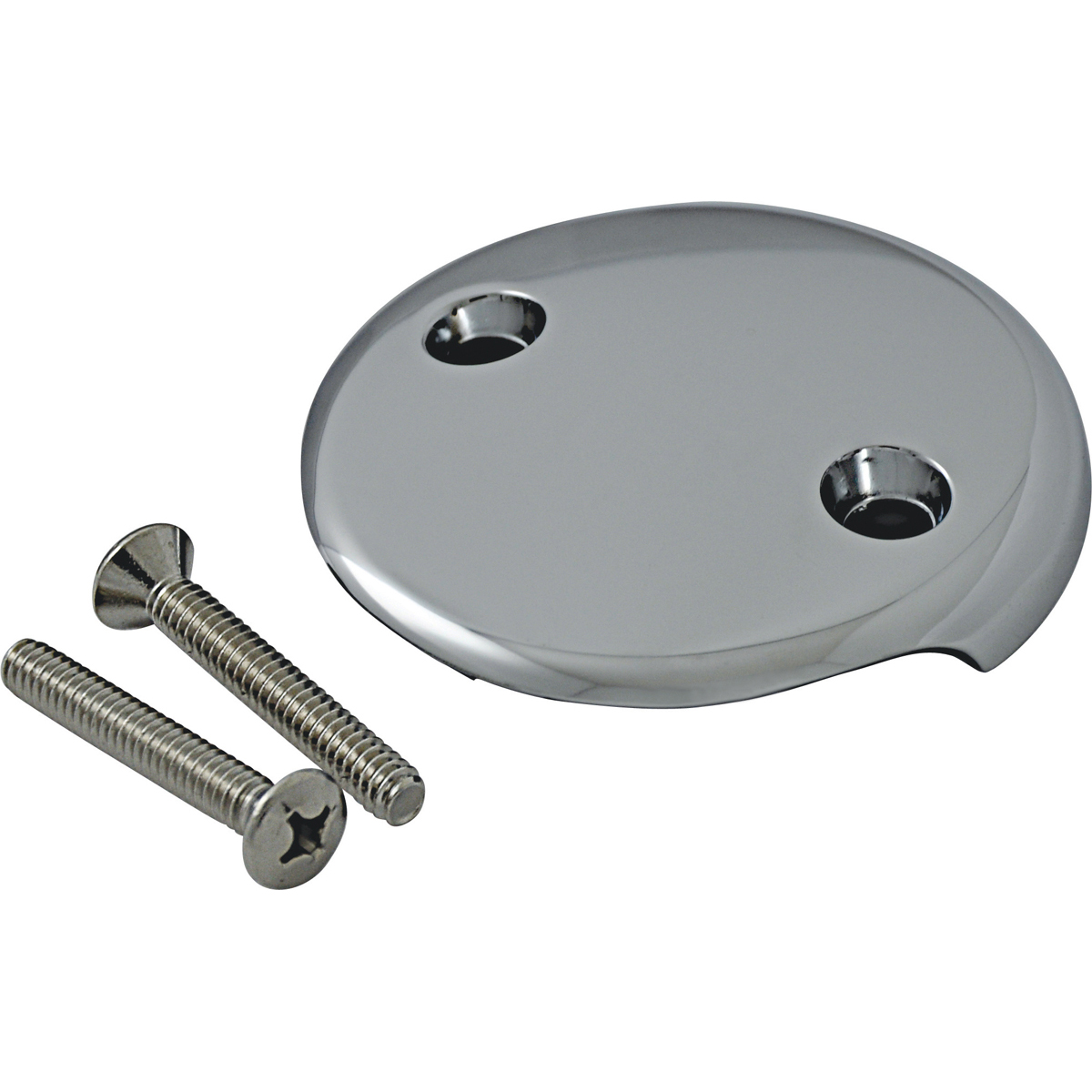 Bath Waste and Overflow Plate Brushed Nickel