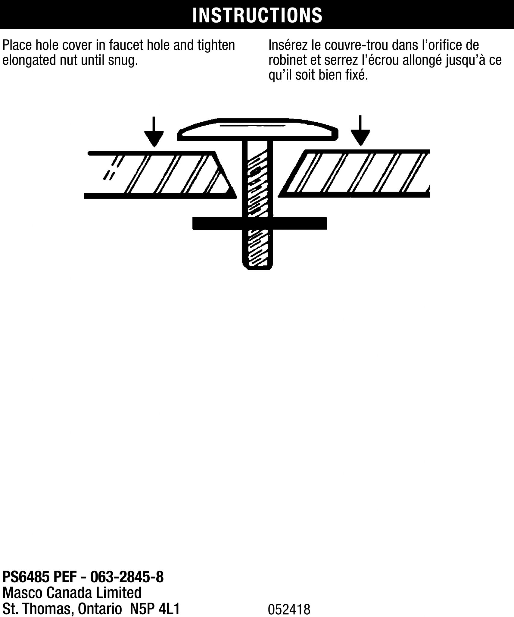 Faucet Hole Cover Brushed Nickel