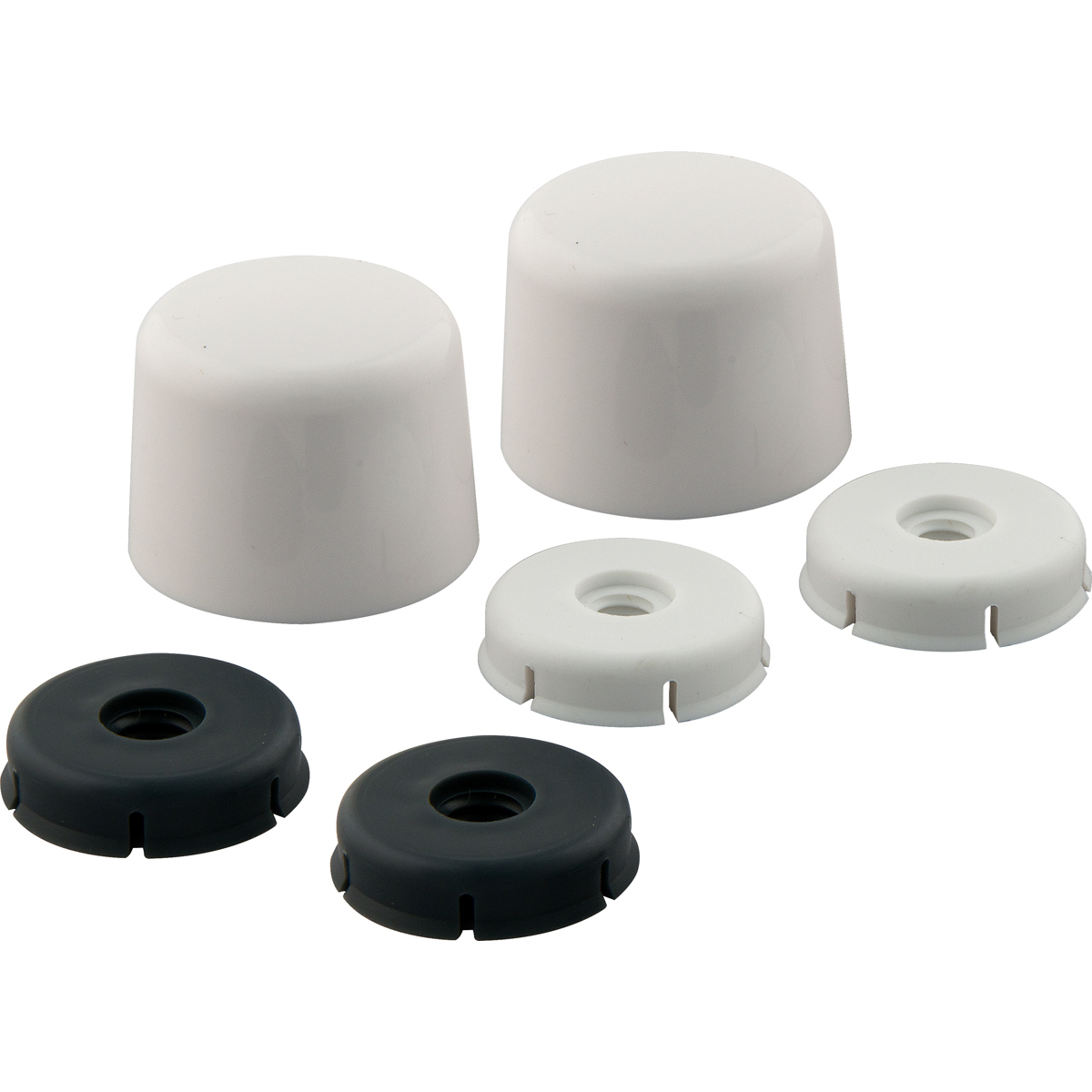 Deluxe Toilet Bolt Cap Set White