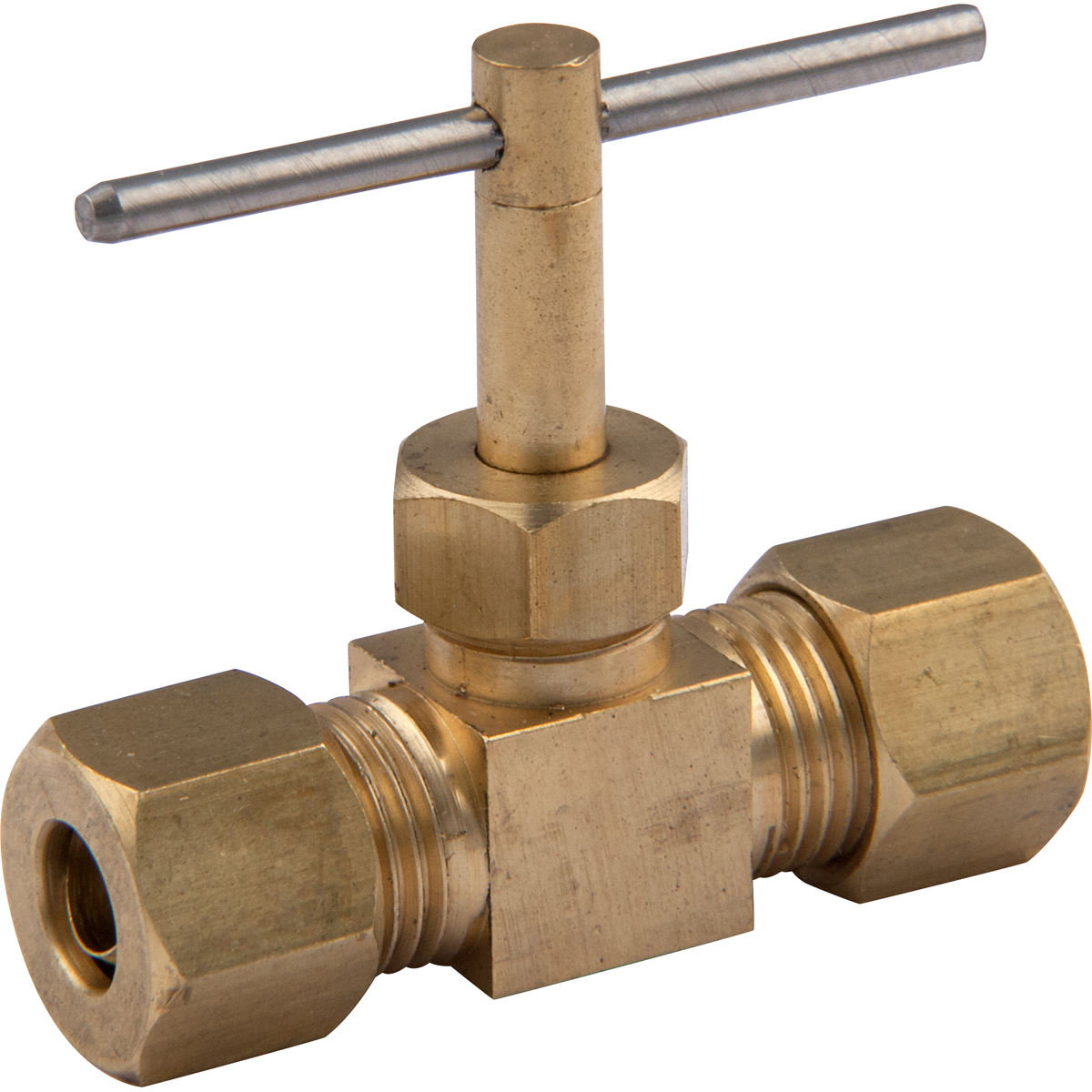 Needle Valve 1/4" OD Comp.