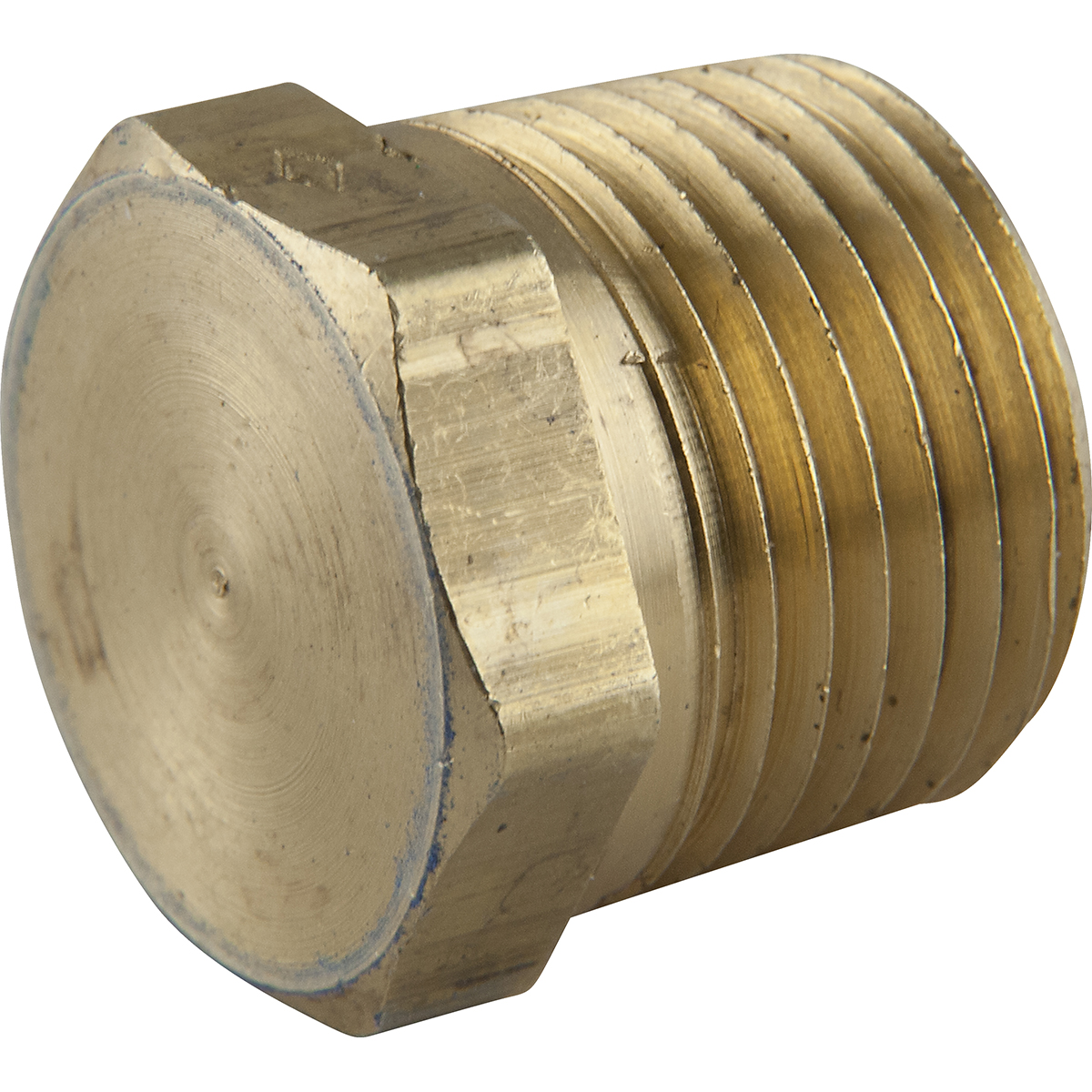 PlumbShop Brass Garden Hose Adapter, 3/4-in Female Hose x 1/2-in MIP